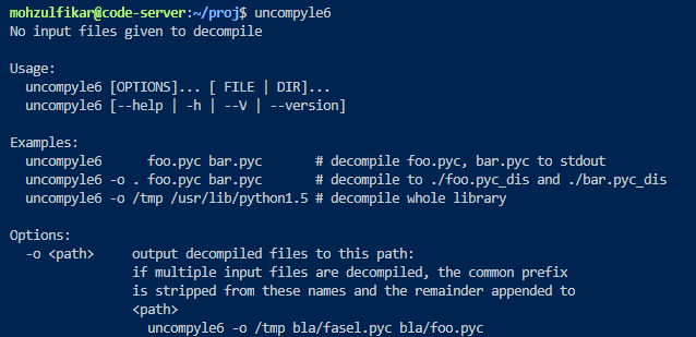 uncompyle6-execution